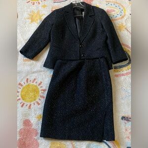 Talbot’s Black Women's Jacket & Skirt Set